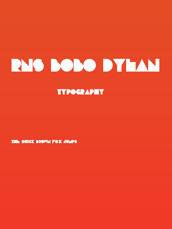RNS Bobo Dylan Poster