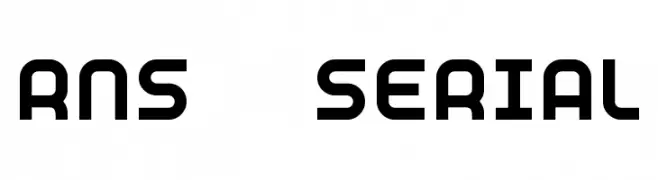 RNS  SERIAL Font