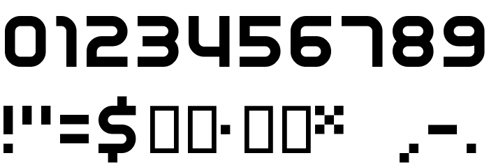 RNS SERIAL Font OTHER CHARS
