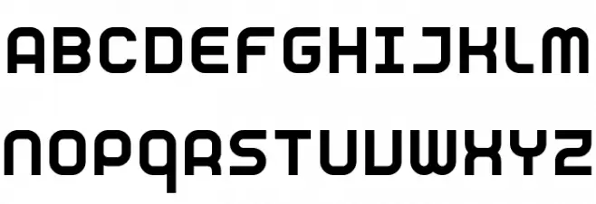RNS SERIAL Font Litere mari