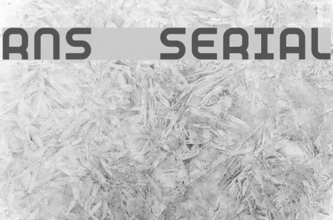 RNS SERIAL Font examples
