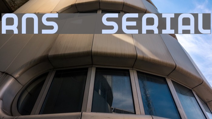 RNS SERIAL Font examples