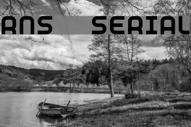 RNS SERIAL Font examples