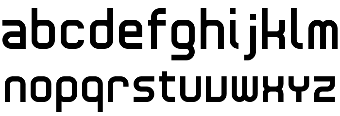 RNS SERIAL Font LOWERCASE
