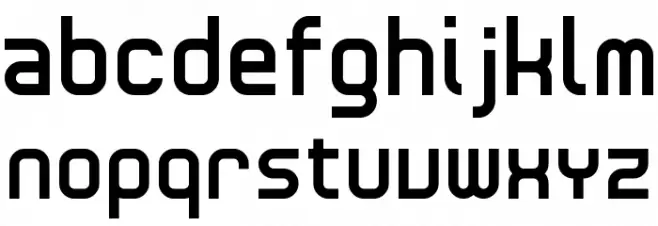 RNS SERIAL Font Litere mici