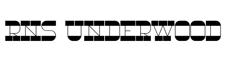 RNS Underwood  フリーフォントのダウンロード
