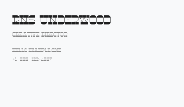 RNS Underwood Business Card