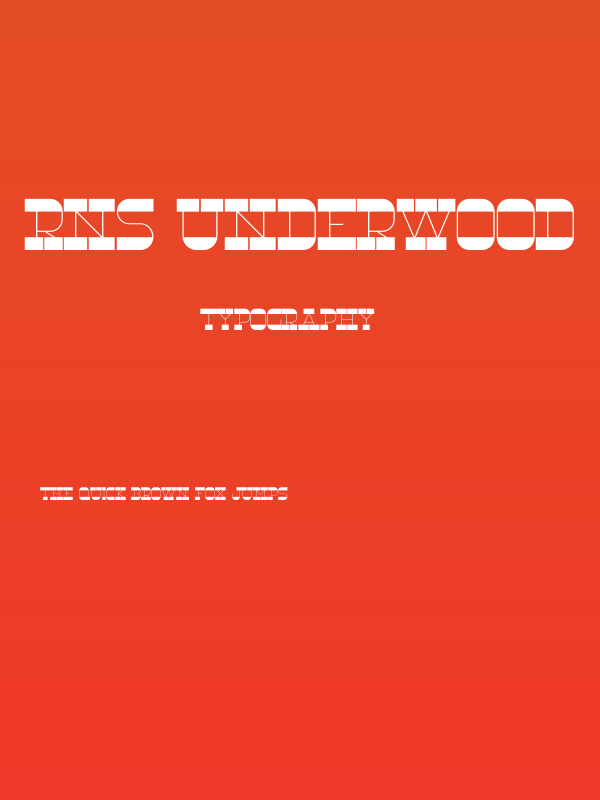 RNS Underwood Poster