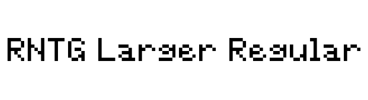 RNTG Larger Regular  Free Fonts Download