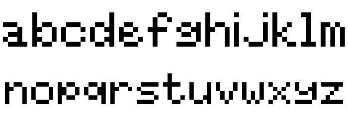 RNTG Larger Regular Font LOWERCASE