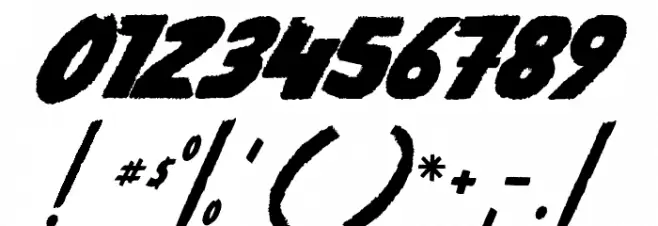 ROAD OF DEAL Font OTHER CHARS