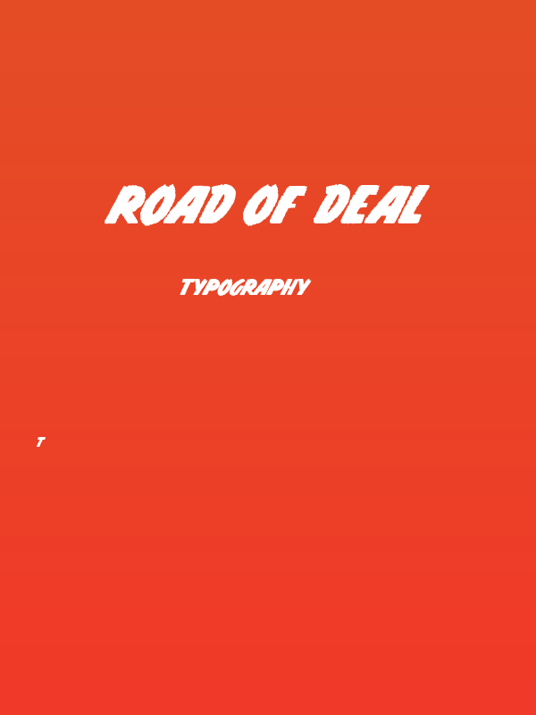 ROAD OF DEAL Poster