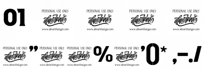 ROADSTORE Font OTHER CHARS