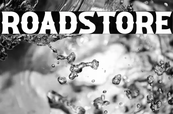 ROADSTORE Font examples