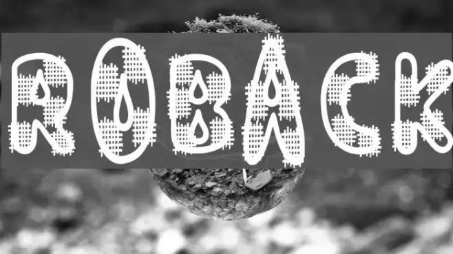 ROBACK Font examples