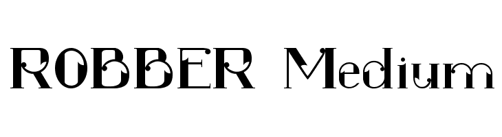 ROBBER Medium फ़ॉन्ट