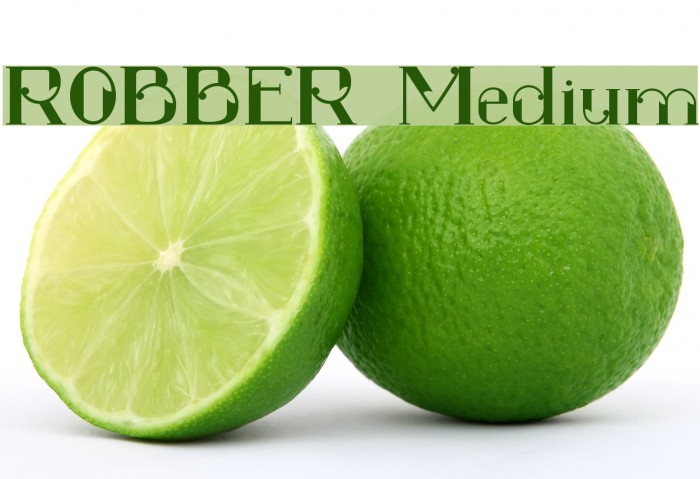 ROBBER Medium फ़ॉन्ट examples