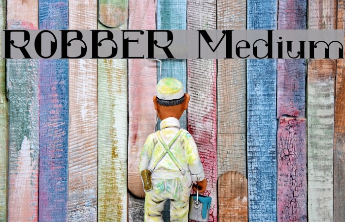 ROBBER Medium फ़ॉन्ट examples