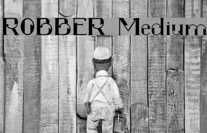 ROBBER Medium Font examples