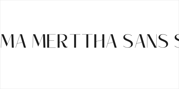 ROBIMA MERTTHA SANS SERIF Logo