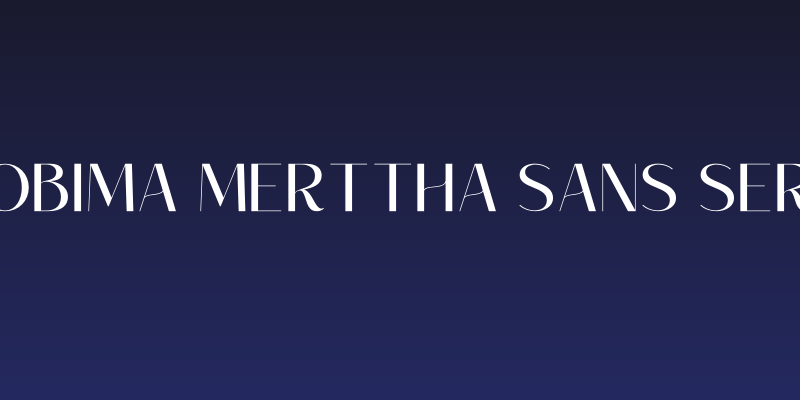 ROBIMA MERTTHA SANS SERIF Social Header