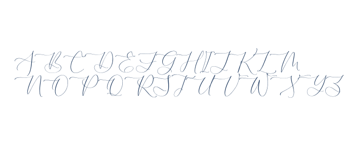 ROBIMA MERTTHA SCRIPT Uppercase