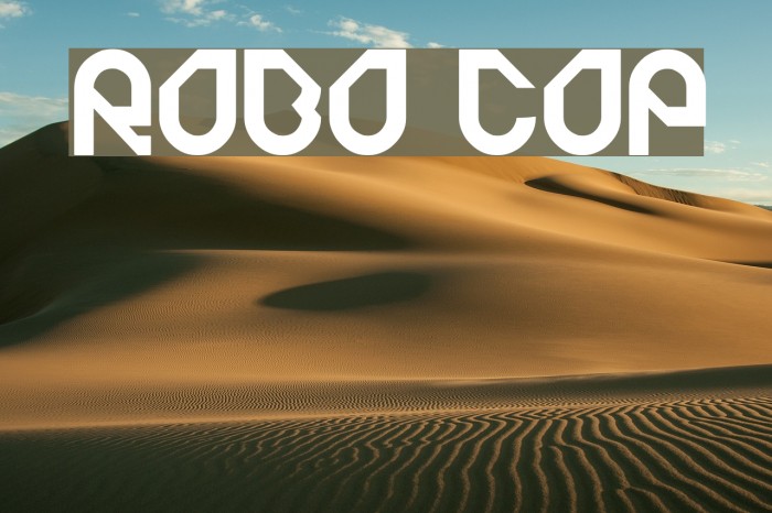 ROBO COP Font examples