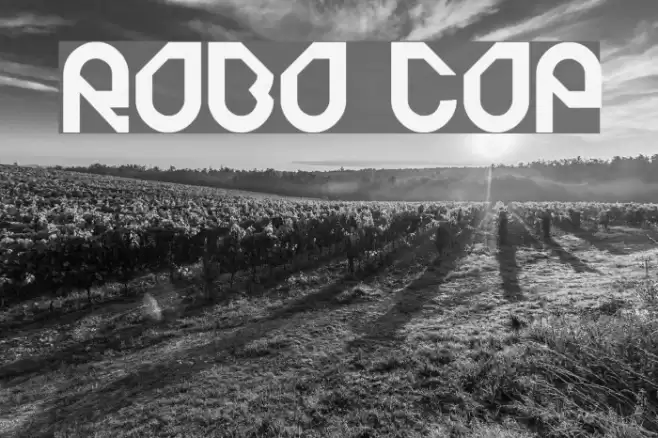 ROBO COP Font examples