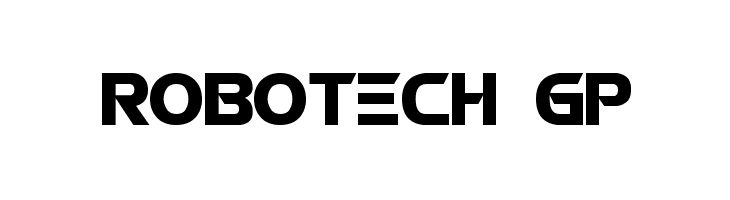 ROBOTECH GP  font caratteri gratis