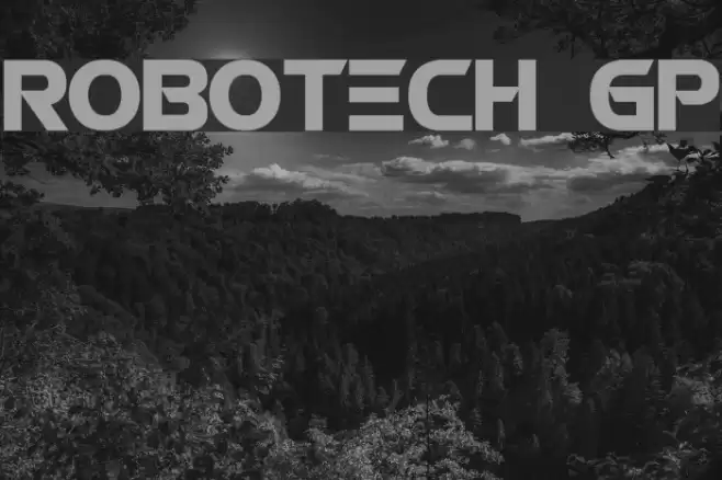 ROBOTECH GP Font examples
