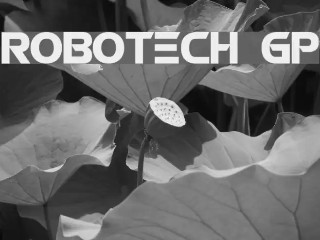ROBOTECH GP Font examples