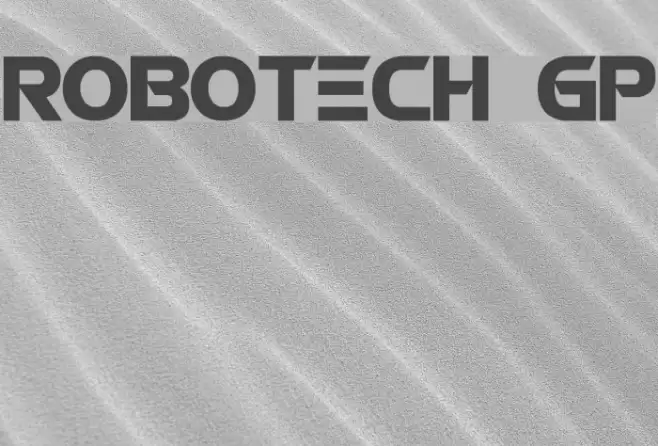 ROBOTECH GP Font examples