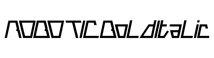 ROBOTIC Bold Italic  Free Fonts Download