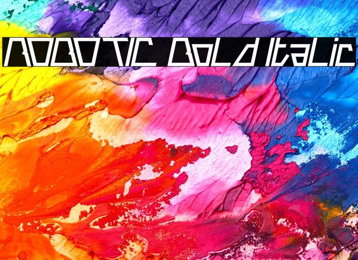 ROBOTIC Bold Italic Example 2