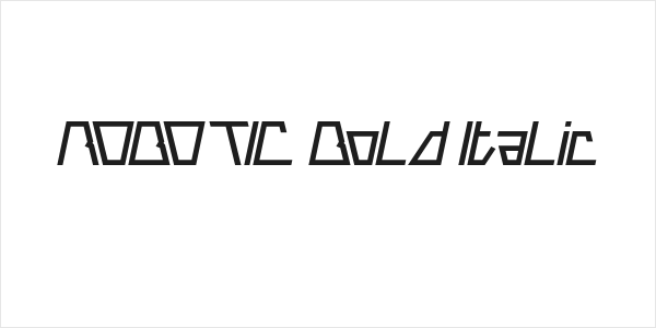ROBOTIC Bold Italic Logo