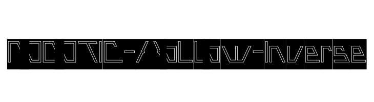 ROBOTIC-Hollow-Inverse  font caratteri gratis