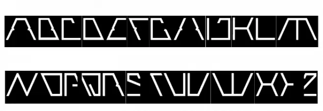 ROBOTIC-Inverse Polices MAJUSCULES