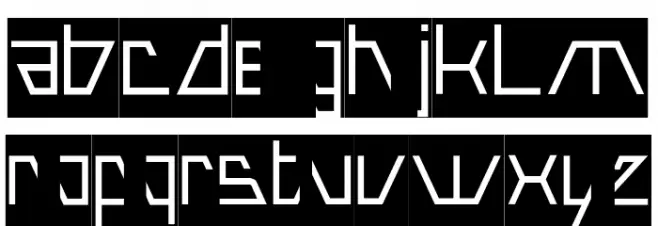 ROBOTIC-Inverse 字体 小写