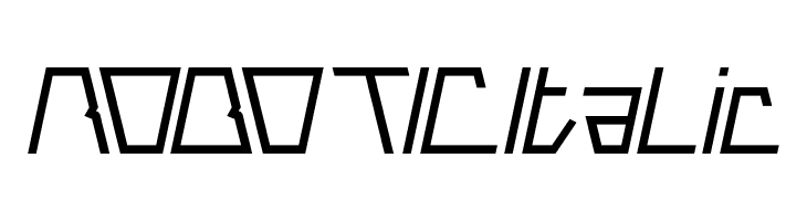 ROBOTIC Italic  नि: शुल्क फ़ॉन्ट्स डाउनलोड