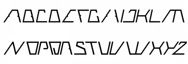 ROBOTIC Italic Polices MAJUSCULES