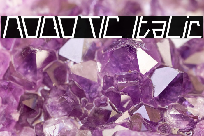 ROBOTIC Italic Example 1