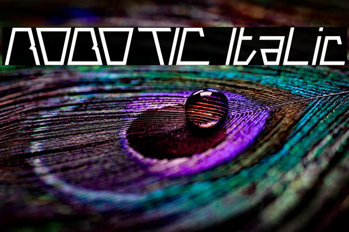 ROBOTIC Italic Example 2