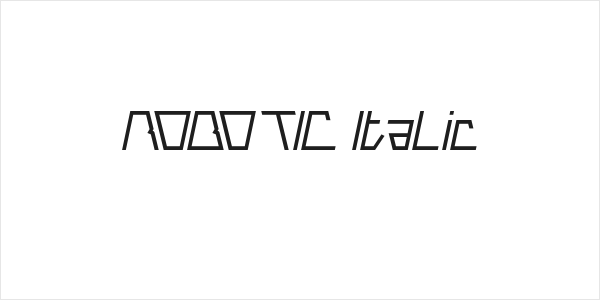 ROBOTIC Italic Logo
