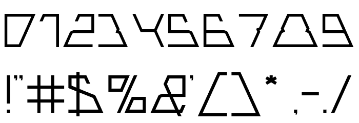 ROBOTIC-Light Font OTHER CHARS