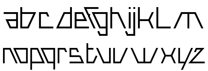 ROBOTIC-Light Font LOWERCASE