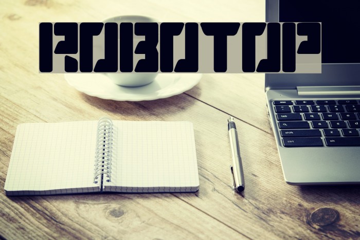 ROBOTOP Font examples