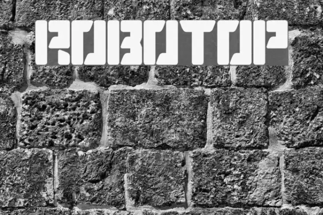 ROBOTOP Font examples