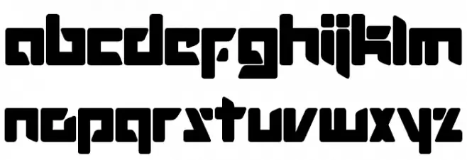 ROBOTOP 字体 小写