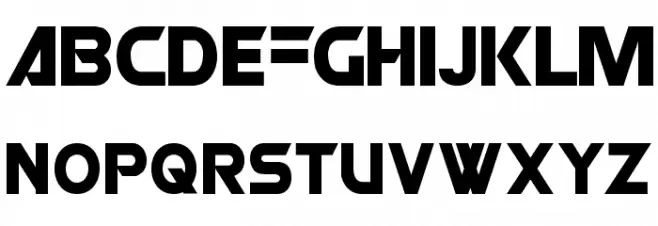 ROBO Font LOWERCASE