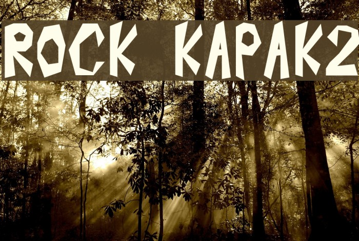 ROCK KAPAK2 Font examples
